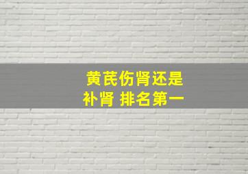 黄芪伤肾还是补肾 排名第一